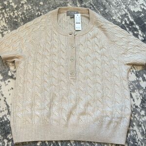J.Crew Short sleeve cashmere sweater